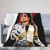 MJ Pop King Blanket Cover Fleece Ultra-Soft Throw Blanket for Bed Bed Rug