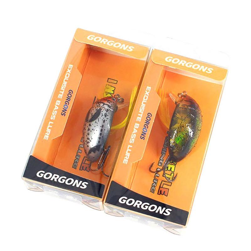 Luya Bait Hard Bait Beetle Xiaoqiang Bionic Fake Bait 3.5Cm/4G Insect Bait Water Surface Fish Bait