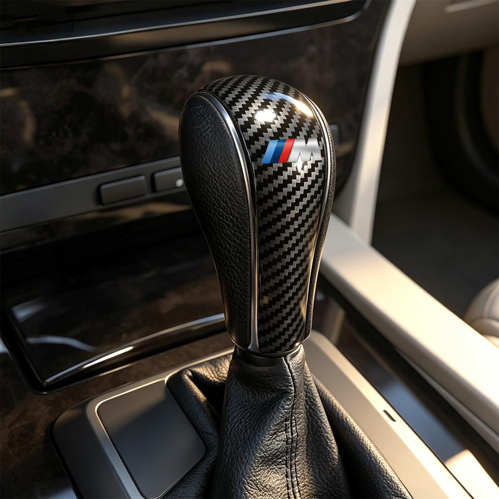 ABS Carbon Fiber Center Console Gear Shift Knob Trim Cover Accessories Stickers For BMW G80 G06 G07 G42 G14 G15 G16 F82 F20 F21 PCVHD1