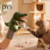 Gift for Cat Lovers Wrestling Glove with Arm Sleeve, Dinosaur Interactive Toy, Puppet Bite Proof Handling Protective 2 Feather Toys Indoor Cats