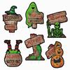 ZKB004 Halloween Skull Yard Stake: Festive Outdoor Decoration