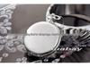 Vintage Double-Lid Polished White Metal Mechanical Pocket Watch - Glossy Student Gift & Commemorative