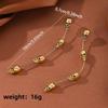 Gothic Skull Long Earrings With Metal Dangle For Women Halloween Costume Jewelry