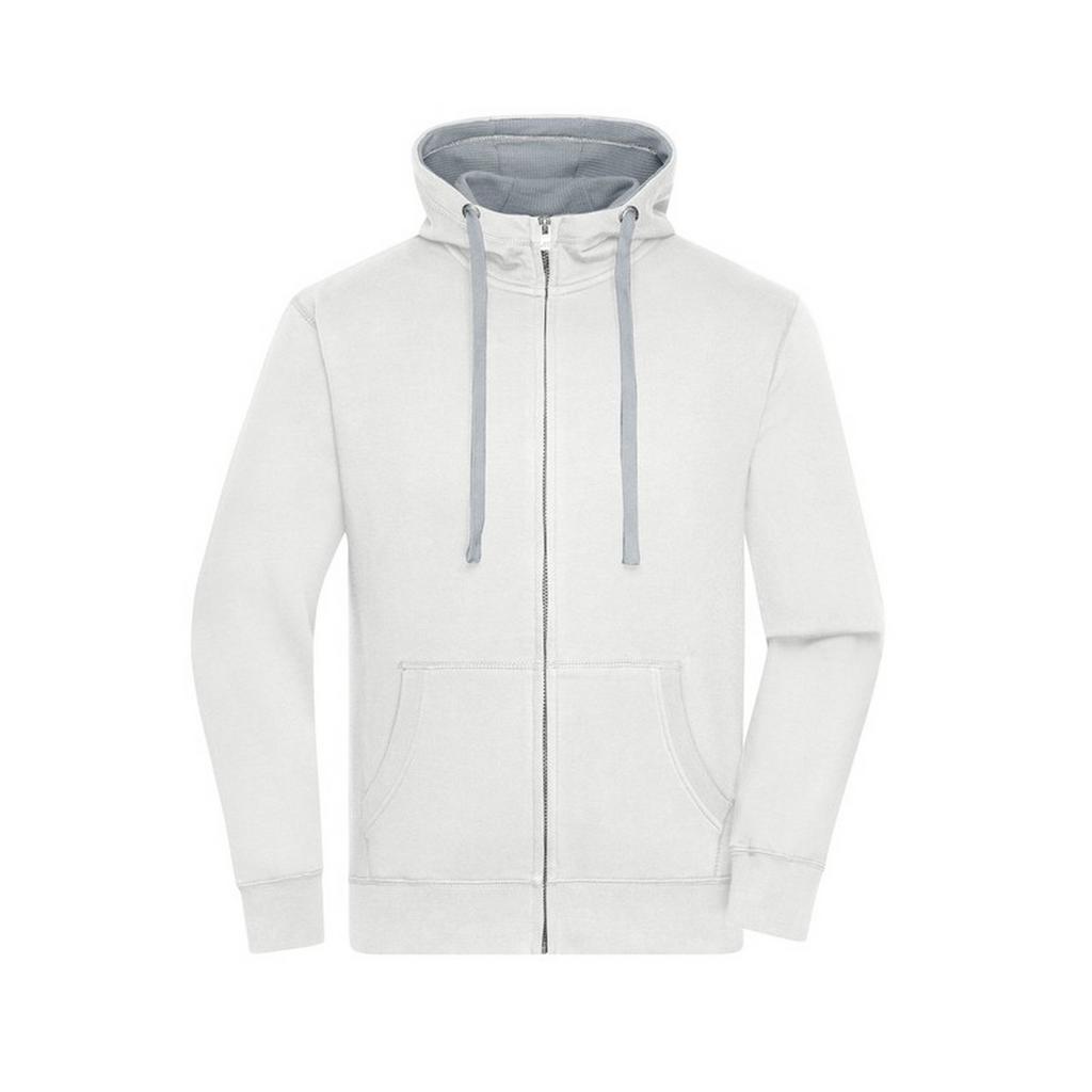 James and Nicholson Mens Lifestyle Full Zip Hoodie