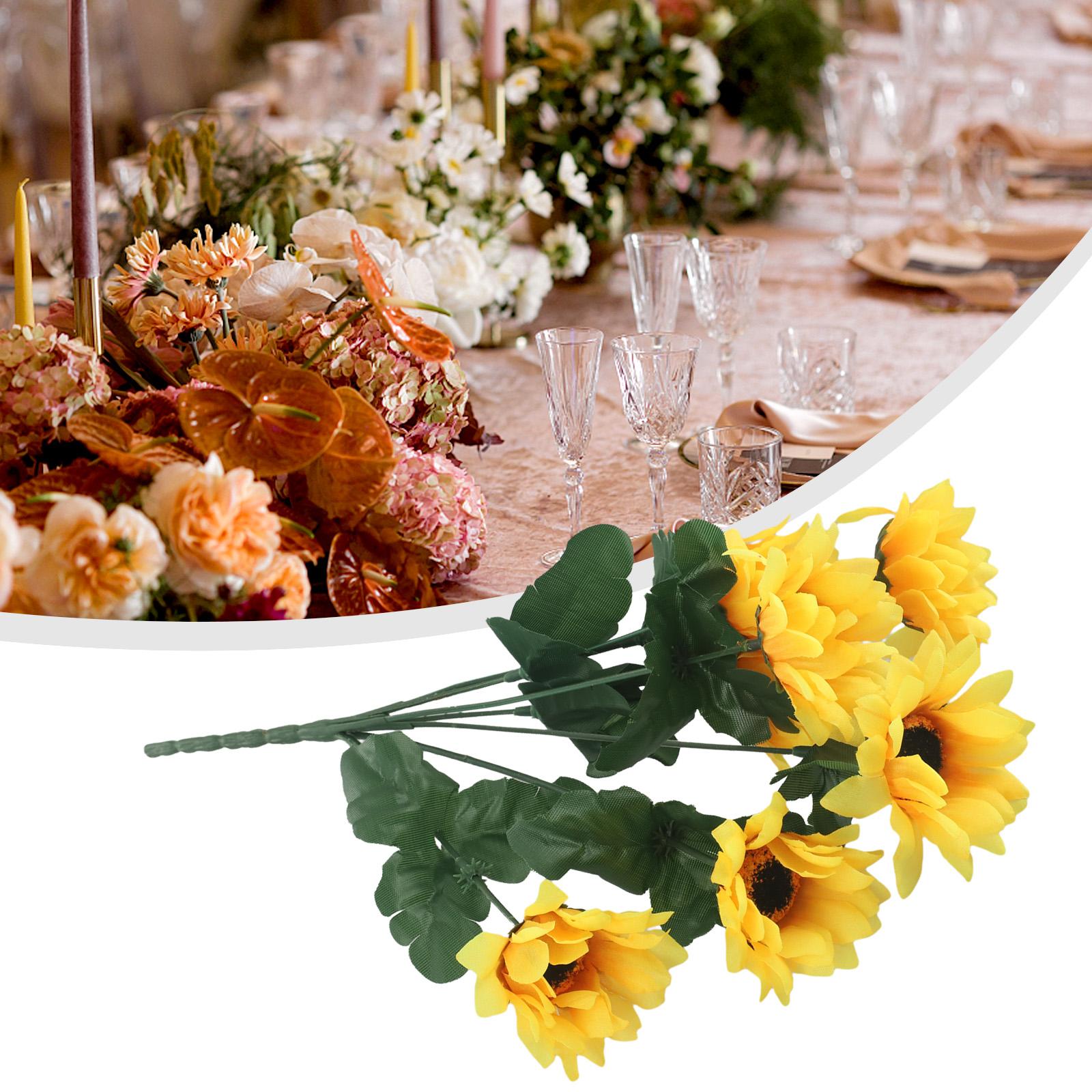 Artificial Artificial Flower Silk Flower Stem 7 Flower Home Decorations