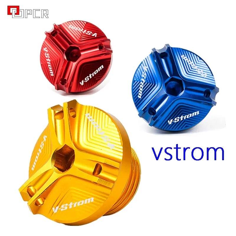 Oil Filler Cap For SUZUKI V-Strom 250 650 1000 Vstrom DL 650 650/XT 1000/XT Accessories Engine Oil Drain Plug Sump Nut Cup Cover