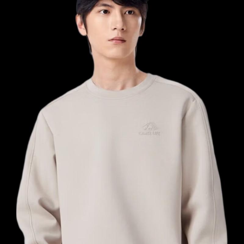 Camel Unisex Round Neck Long Sleeve Sweatshirt