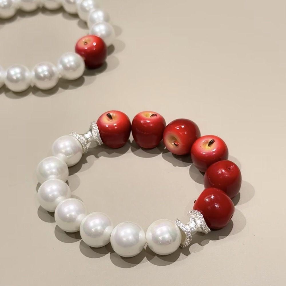 Resin Beads Bracelet Dopamine Summer Bohemian Jewelry Kawaii Simulation Fruit Bracelet  Party