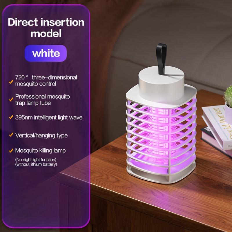 Lampa owadobójcza na komary szok elektryczny nowy dom wewnątrz LED inteligentny odstraszacz komarów pułapka na komary naścienna przenośna USB
