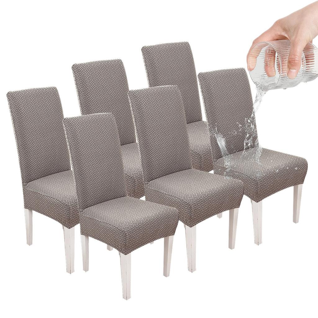 Capa de Cadeira Jacquard para Casa com Película de TPU 100% Impermeável Elástica Universal Lavável e Anti-Manchas