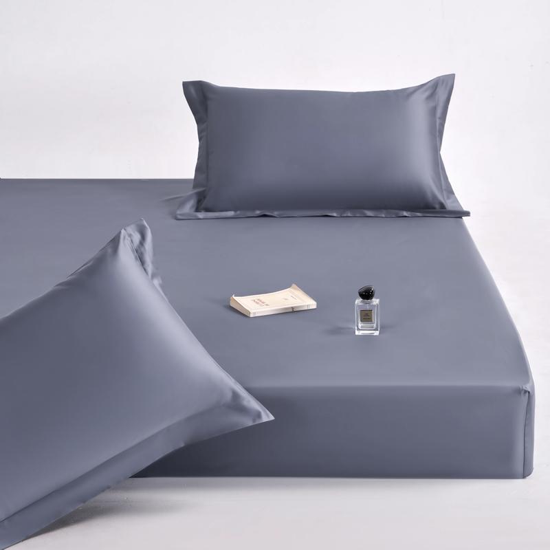 4/6pcs Egyptian Cotton Bed Sheet Set Luxury 1000TC Fitted Sheet Flat Sheet Pillowcase Double King Queen Size Bedding Sets Soft