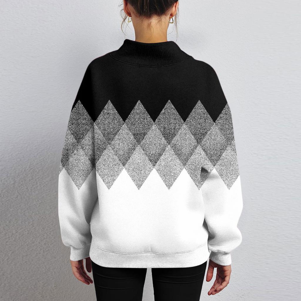 Mock Neck Sweatshirt Women Fall Comfort Oversized Sweatshirt Dressy Pullover Sweatshirts No Hood Cozy Turtleneck Tops