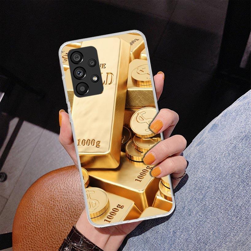 Fine Gold Pattern Printing Phnoe Case for Samsung Galaxy A17 A37 A57 A16 A26 A36 A56 A15 A14 A13 A55 A54 A53 A35 A34 A33 A25 A24
