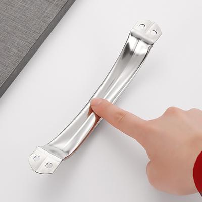 Stainless Steel Door Handles Cupboard Knob Silver Drawer Pulls Kitchen Cabinet Knobs