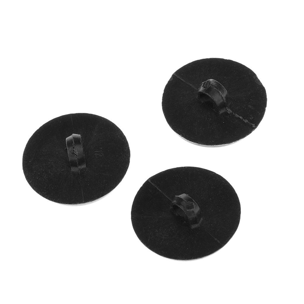 100 st Svampknapp Kupold sömnad Djurögon Docka DIY Craft Svart 12mm