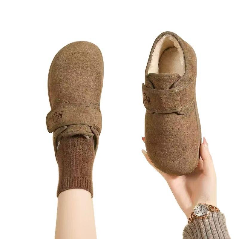 Retro thick-soled versatile bag head half slippers women's winter new fashionable soft-soled comfortable non-slip Birkenstocks