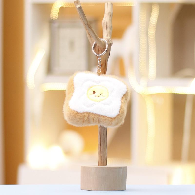 Chicken Burger Fries Leg Cake Keychain Backpack Pendant Decorated Doll Plush