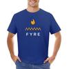 Fyre Festival Logo T-shirt summer top oversizeds quick drying plain black t shirts