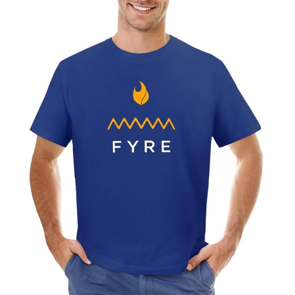 Fyre Festival Logo T-shirt summer top oversizeds quick drying plain black t shirts