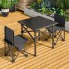 Outdoor Portable Folding Table & Chair Set with Storage Bag - Lightweight Alloy Camping Furniture