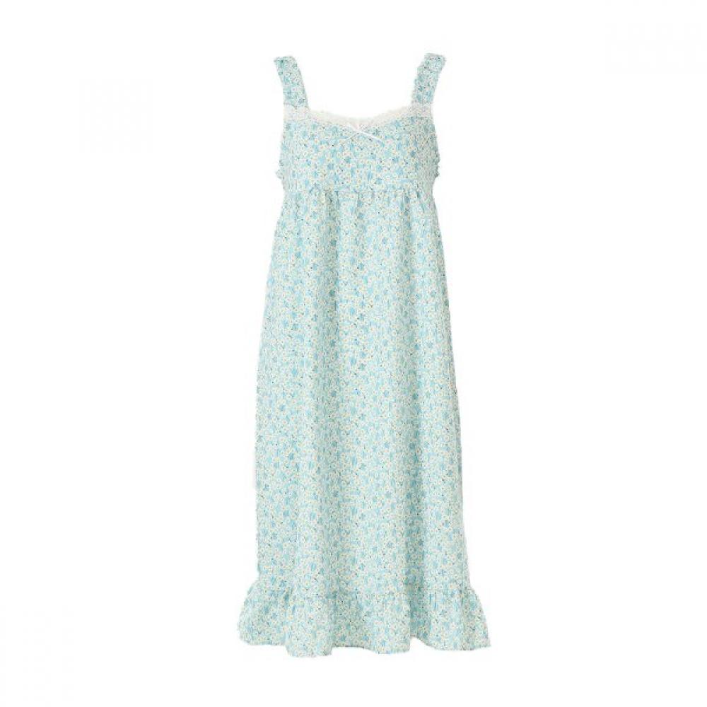 Venus Pleated White Floral Print Dress[vgns207] minted/85