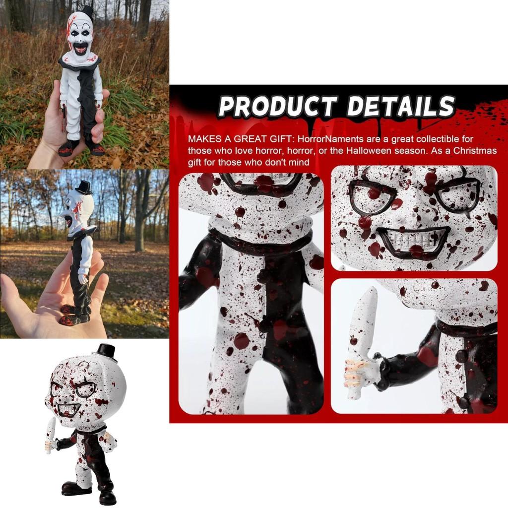Gruselige Moderne Harz Sensenmann Clown Dekorative Figur Für Halloween Tischdeko