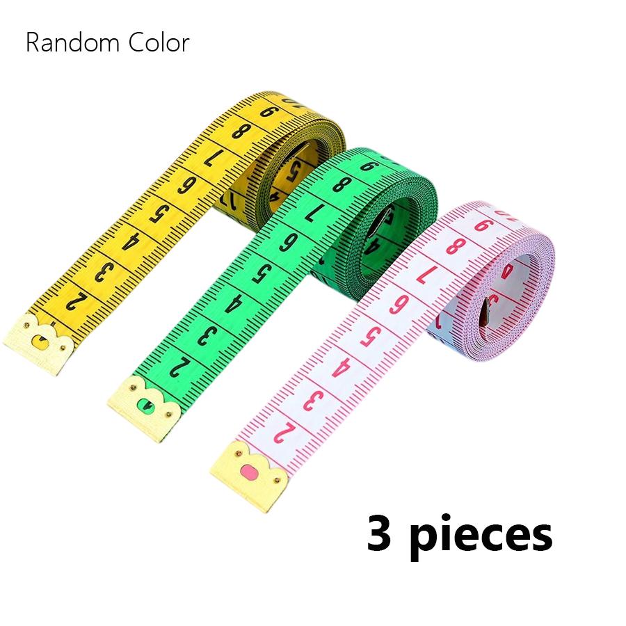 Soft Measuring Tape 150cm/60" Dual Sided Measurement Body Sewing Tailor Ruler for Weight Loss Clothing Craft - 1/3/8Pcs Set