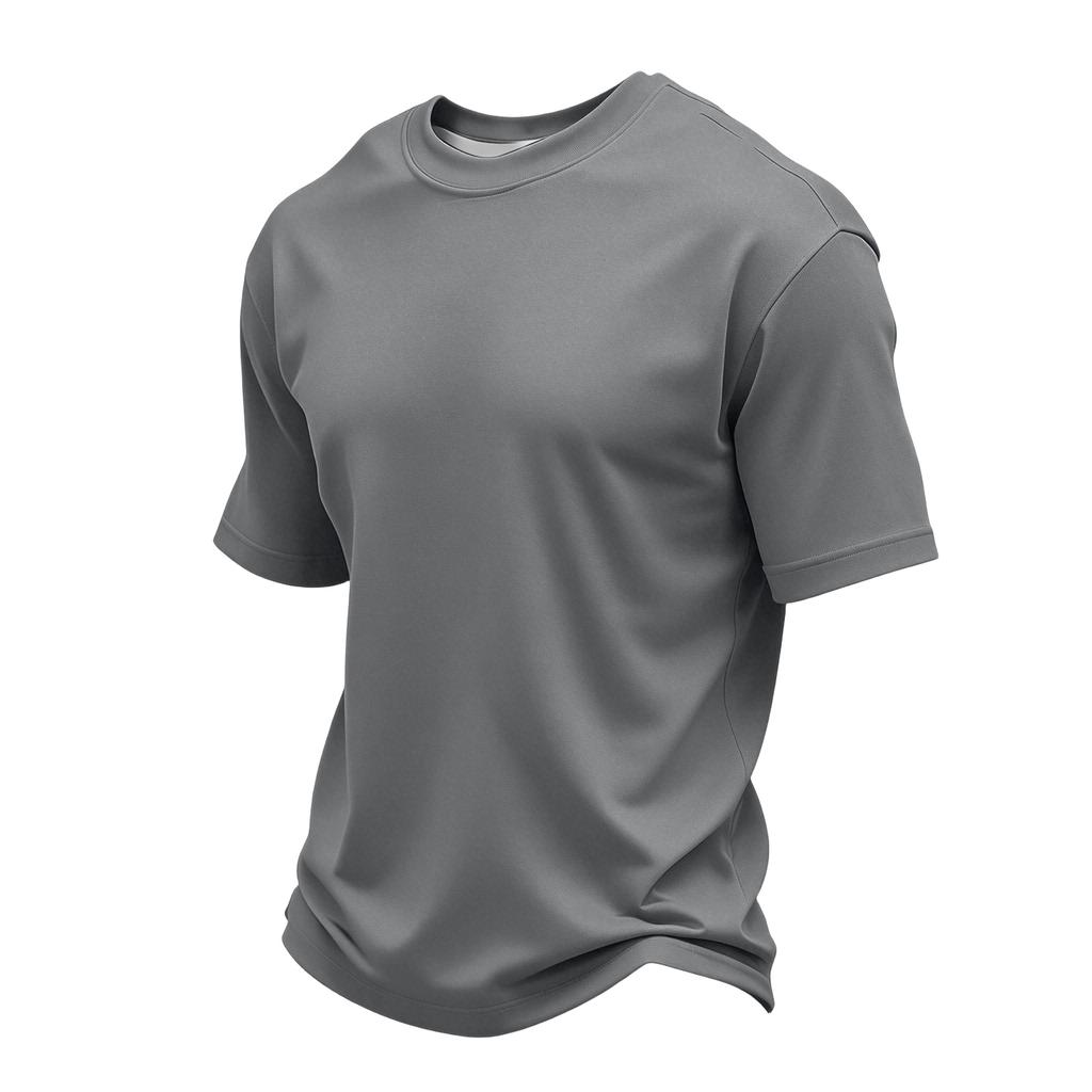 Men Crew Neck Short Sleeve T Shirt Soft Lightweight Classic Fit Basic Tee Comfortable Casual Top for Daily Wear