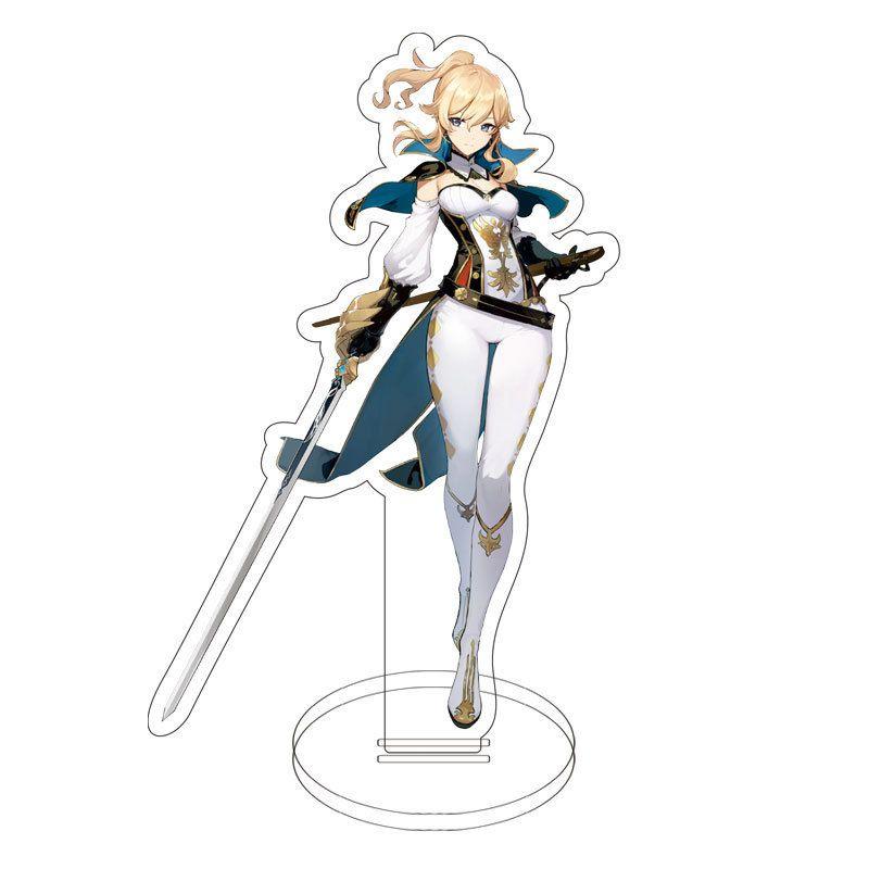 Genshin Impact Game Acrylic Figure Stand Klee Keqing Ganyu Display Desktop