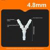 Y-Shaped Three-Way Connector Tee Joint 1.6~6.4Mmwater Divider Polypropylene Pp Plastic Gas Oil Aquarium Hose Pagoda Joint