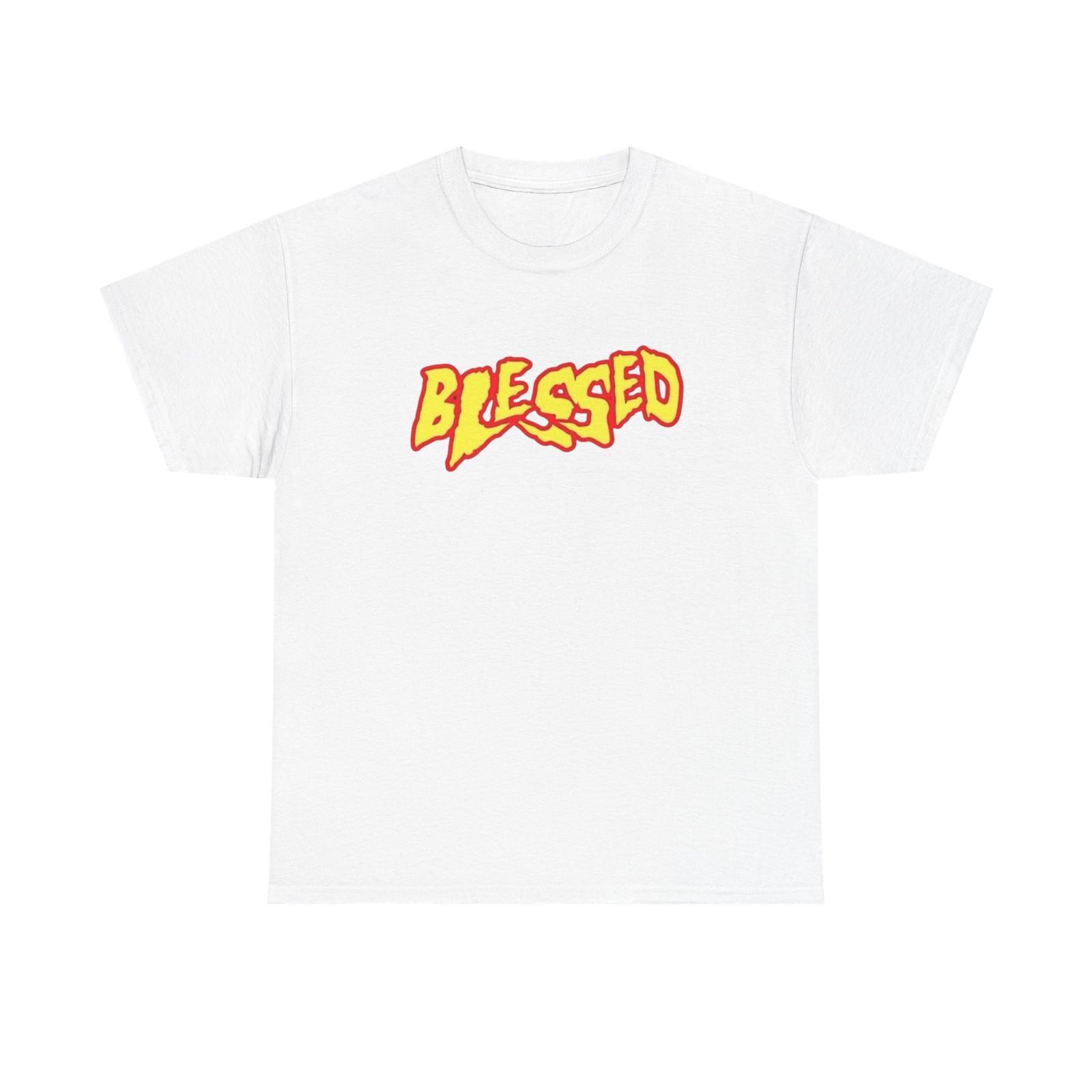 Blessed Skateboarding Graphic T-Shirt Unisex Heavy Cotton Tee S