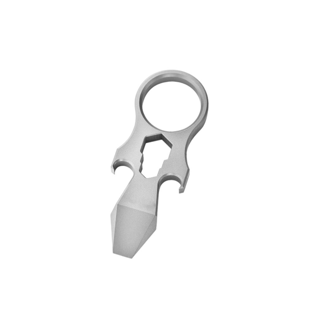 Multi Functional Titanium Alloy Small Tool Emergency  Finger Outdoor Portable EDC Hexagonal Bottle Opener