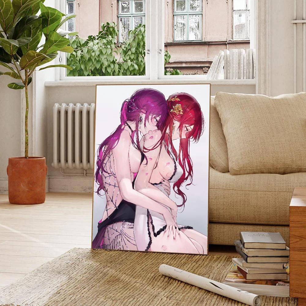 Honkai Star Rail Himeko Anime Girl Game Poster Home Living Room Bedroom Bar Restaurant Cafe Art Painting Decor