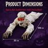 Bald Head Halloween Crawling Ghost Electric Climbing Zombie Figure  Haunted House Prop