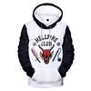 Felpe con cappuccio stampate Fashion Hellfire Club Autunno Manica lunga Pullover unisex Abbigliamento streetwear Divertente