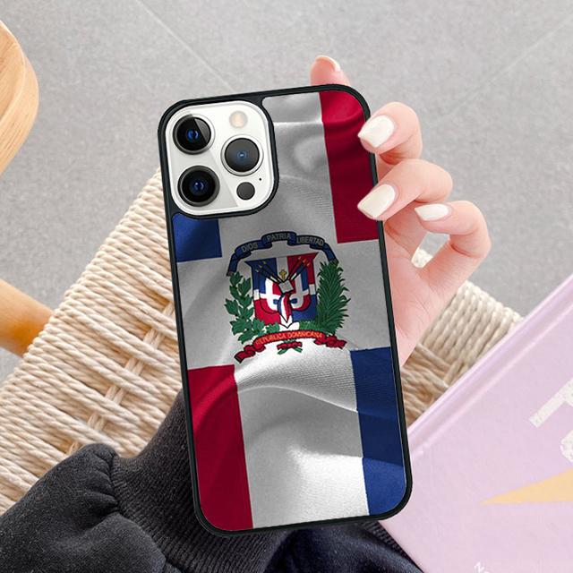 Dominikanische Republik Flagge Handy Hüllen Für iPhone 17 Air 16 16e 15 14 12 13 11 Pro MAX Plus Hülle Fundas