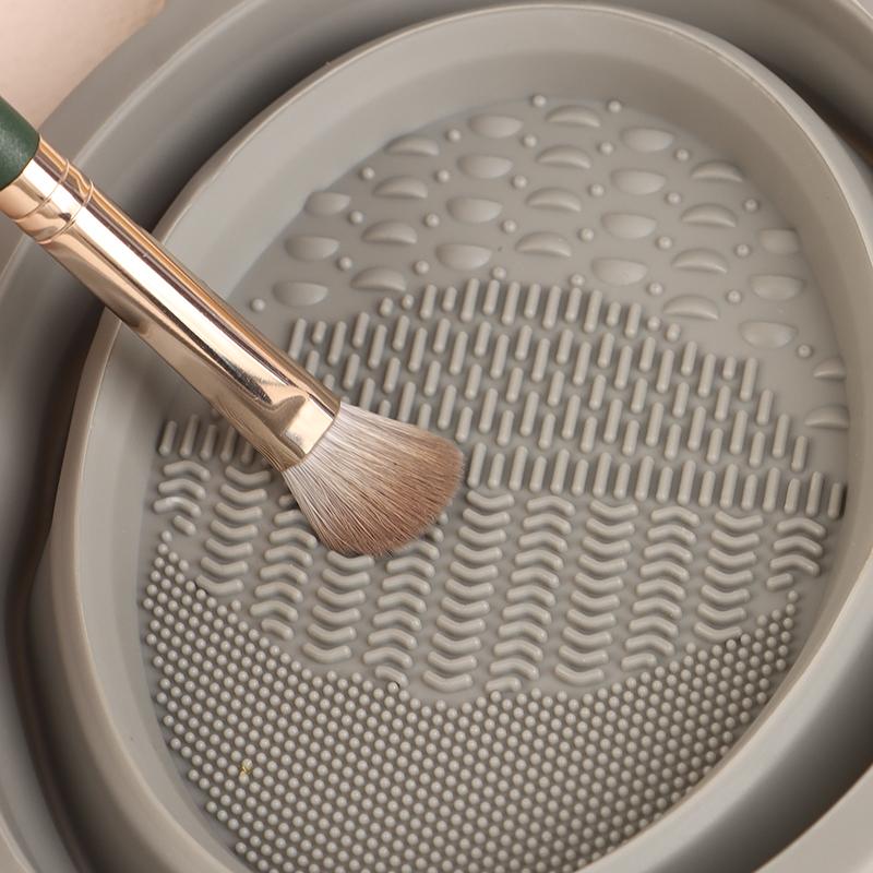 Makeup Brush Cleaner Cleaning Bowl Brush Tool Set Thorough Cleaning Without Hurting Bristles Wet & Dry Powder Puff Dry Cleaner