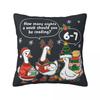 Christmas Funny Six Seven Meme Brainrot Santa Claus Pillow Case Cushion Cover Soft Pattern Pillow Cover Funny Pillowcases