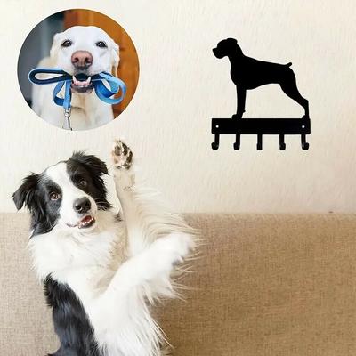 Colgador de Llaves para Perro Gancho para Colgar en la Pared Colgante Arte de Pared Ideal para Propietarios y Entusiastas de Perros Boxer