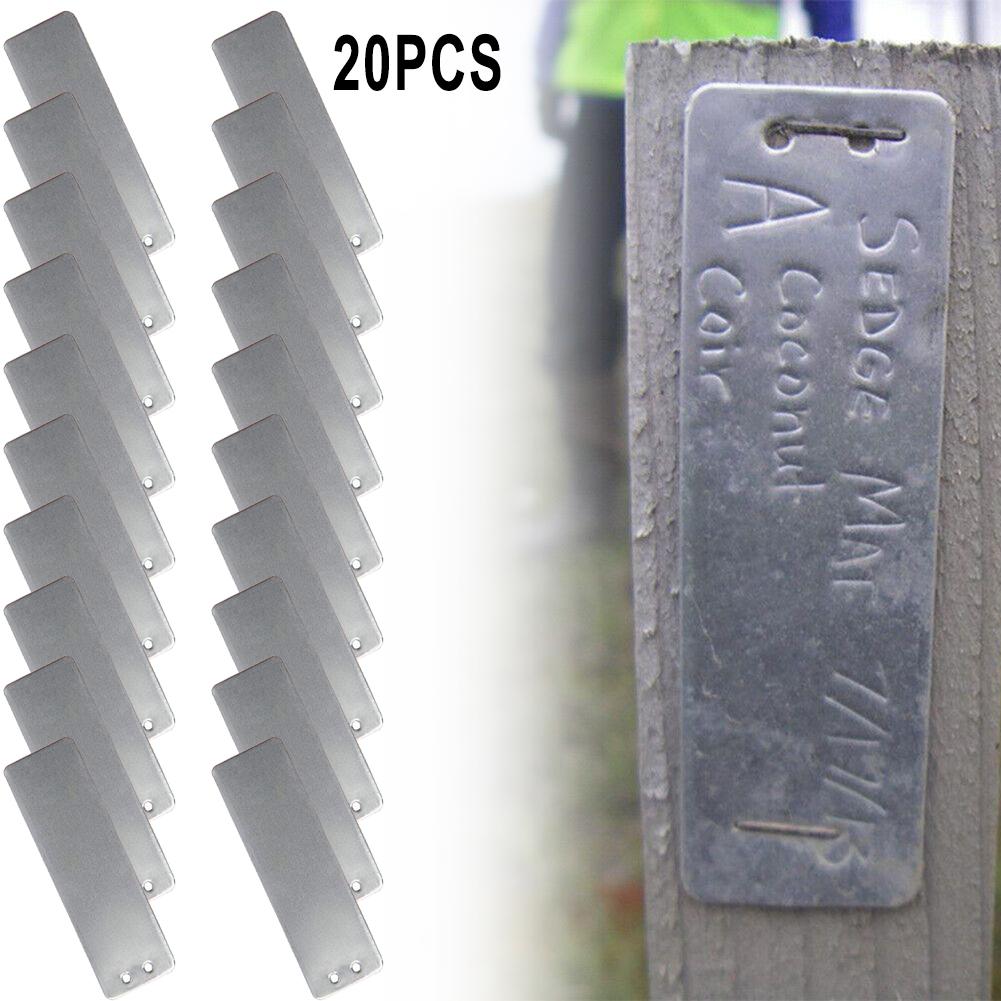 Bitki Etiketleri 82*25*0.5MM Alüminyum Su Geçirmez Su Geçirmez