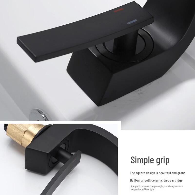 TLXT Hot & Cold Splash-Proof Bathroom Faucet