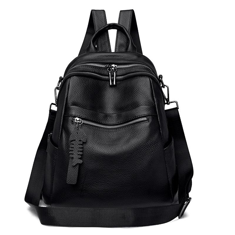 

Женский рюкзак из натуральной кожи CS10055 25*32*14 чёрный