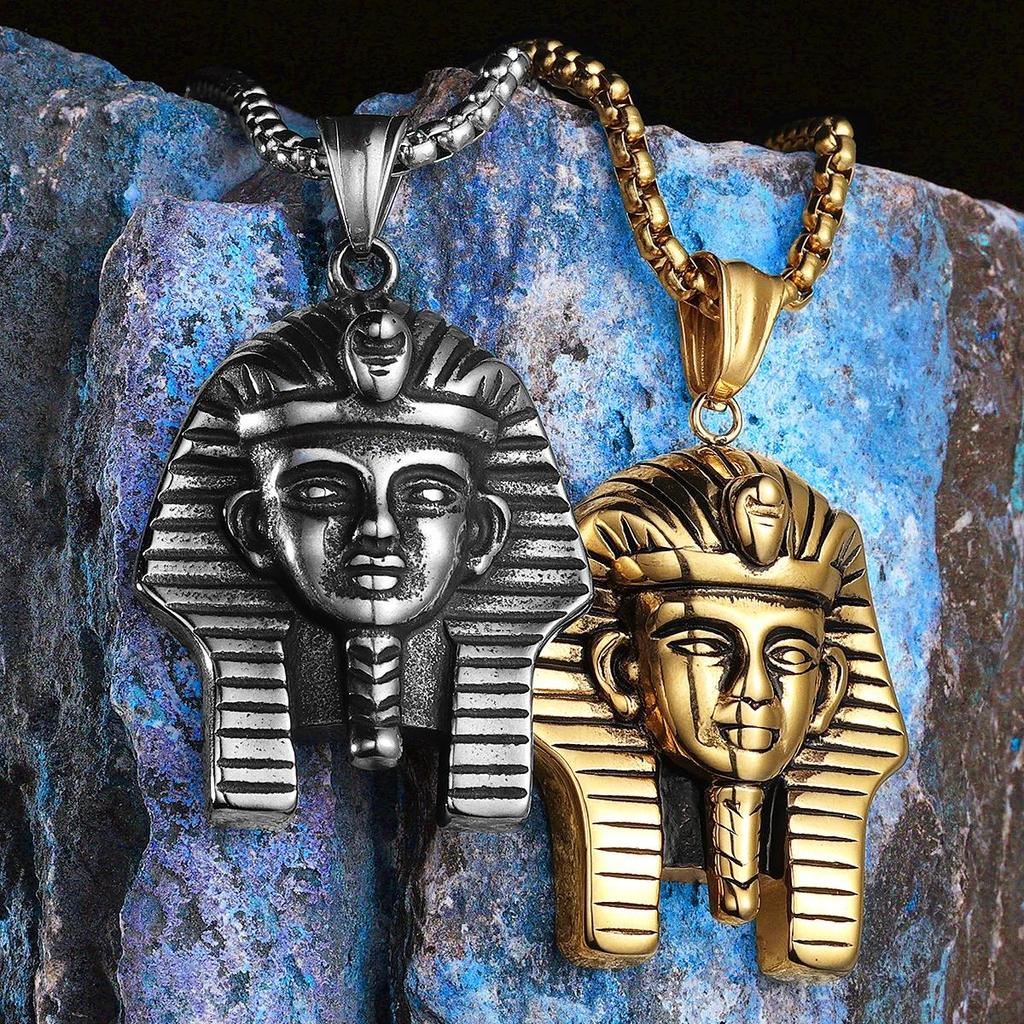 Pharaoh Necklace Ancient Egypt Egyptian Symbol Eternal Life Pendant Amulet Talisman Power Authority Jewelry
