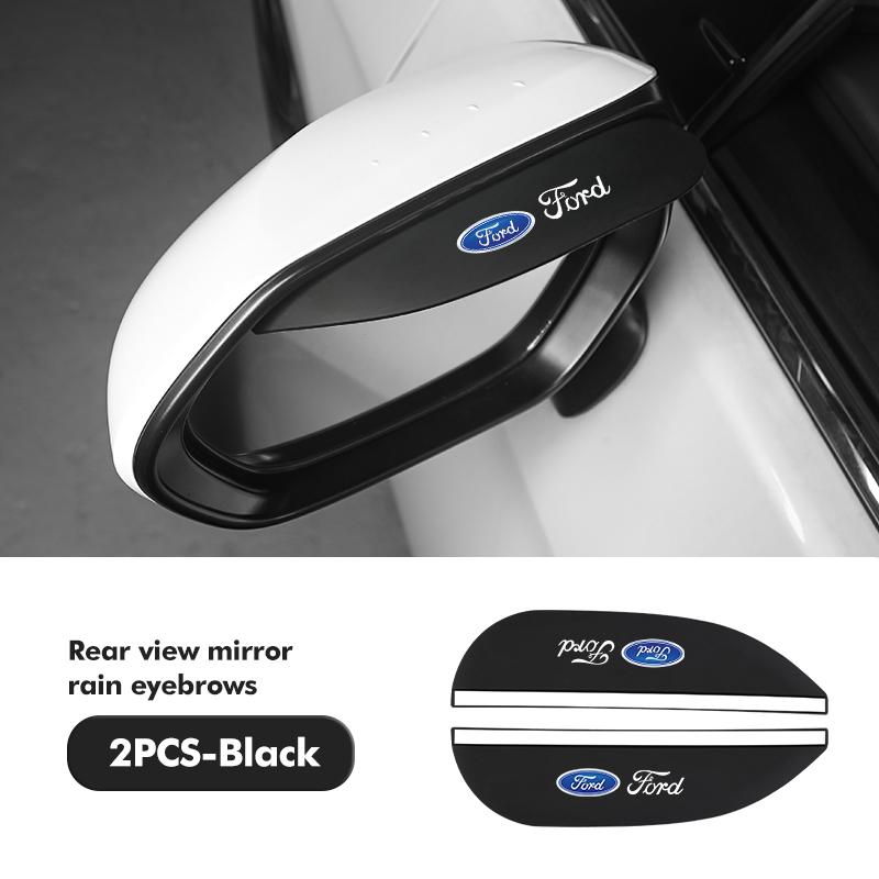 2pcs Car Rearview Mirror Rain Eyebrow Protector Stickers For Ford Fiesta Ranger Mondeo Escape Ecosport Fusion Explorer