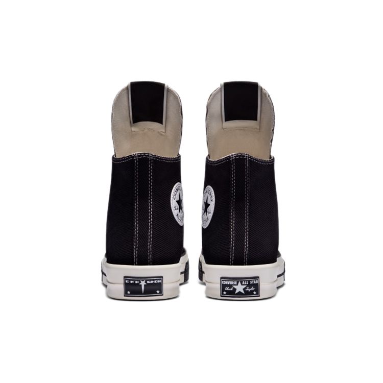 Converse Rick Owens x TURBODRK Chuck 70 High Black Unisex Sneakers Egret White 172344C