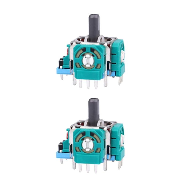 Replacement Thumbsticks 3D Analog Joystick Kit with 2pcs Rocker Cap and Pry Tool & Screwdriver for P5 Controller Repair