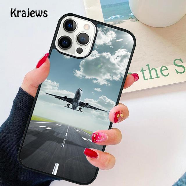 

Airplane Plane Travel soft Phone Case Cover For iPhone 17 Air 16 15 14 plus 12 13 pro max coque Shell Fundas iPhone 13