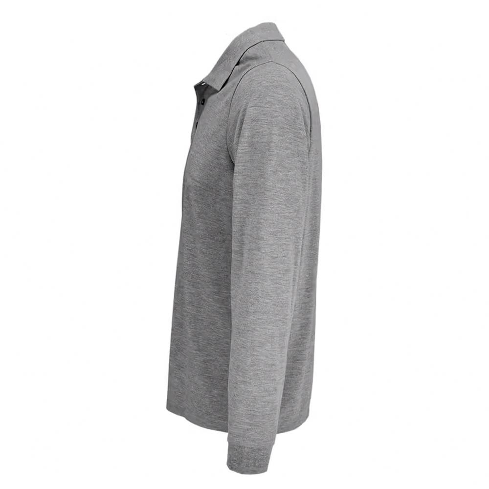 Unisex Adult Polycotton Long-Sleeved Polo Shirt