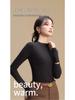 Women's Autumn & Winter Seamless Slim Fit Base Layer: Medium High Neck Warm Top