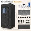 Portable Steam Sauna Kit Household Whole Body Sauna Box Promote Blood Circulation Sweat Steam Room
